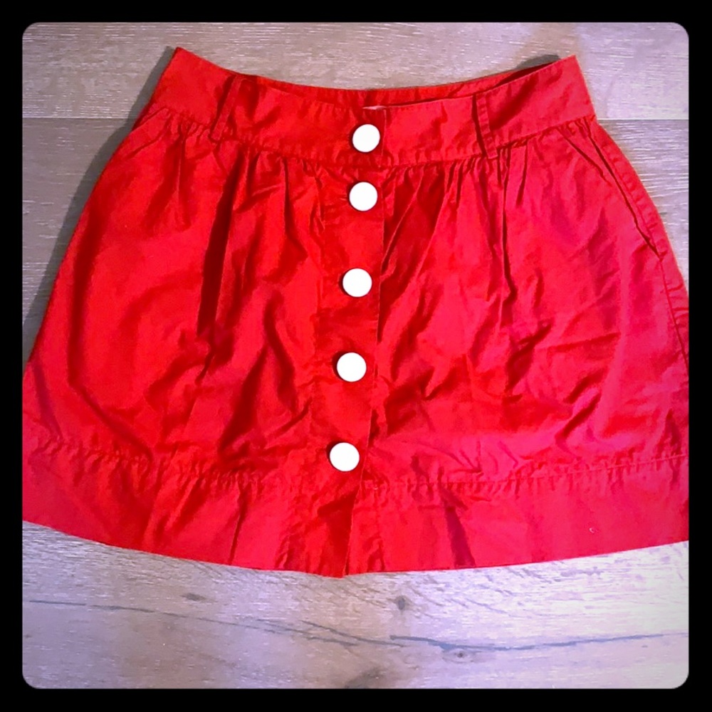 Urban outfitters red skirt